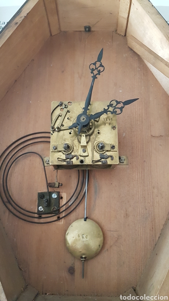 Relojes de pared: RELOJ OJO BUEY LEPANTE FUNCIONA - Foto 5