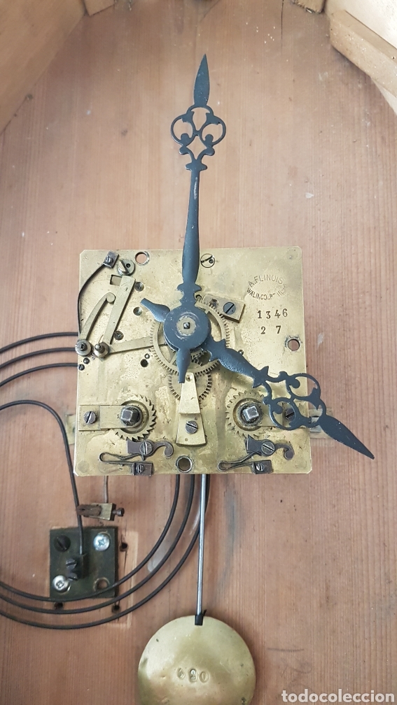 Relojes de pared: RELOJ OJO BUEY LEPANTE FUNCIONA - Foto 6