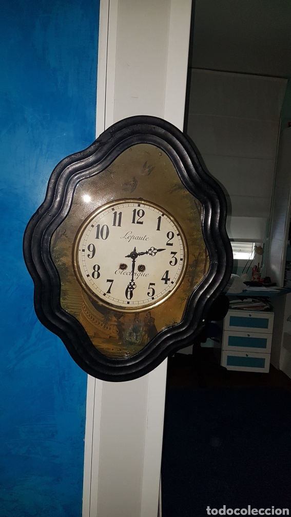 Relojes de pared: RELOJ OJO BUEY LEPANTE FUNCIONA - Foto 1