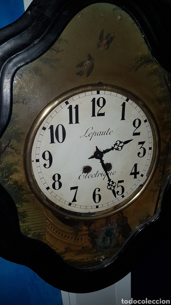 Relojes de pared: RELOJ OJO BUEY LEPANTE FUNCIONA - Foto 2
