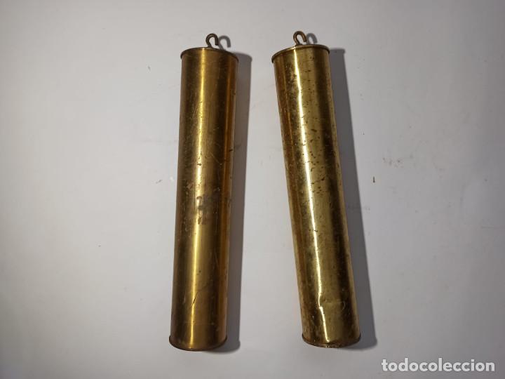 Relojes de pared: reloj de pared antiguo con sus pesas - Foto 8