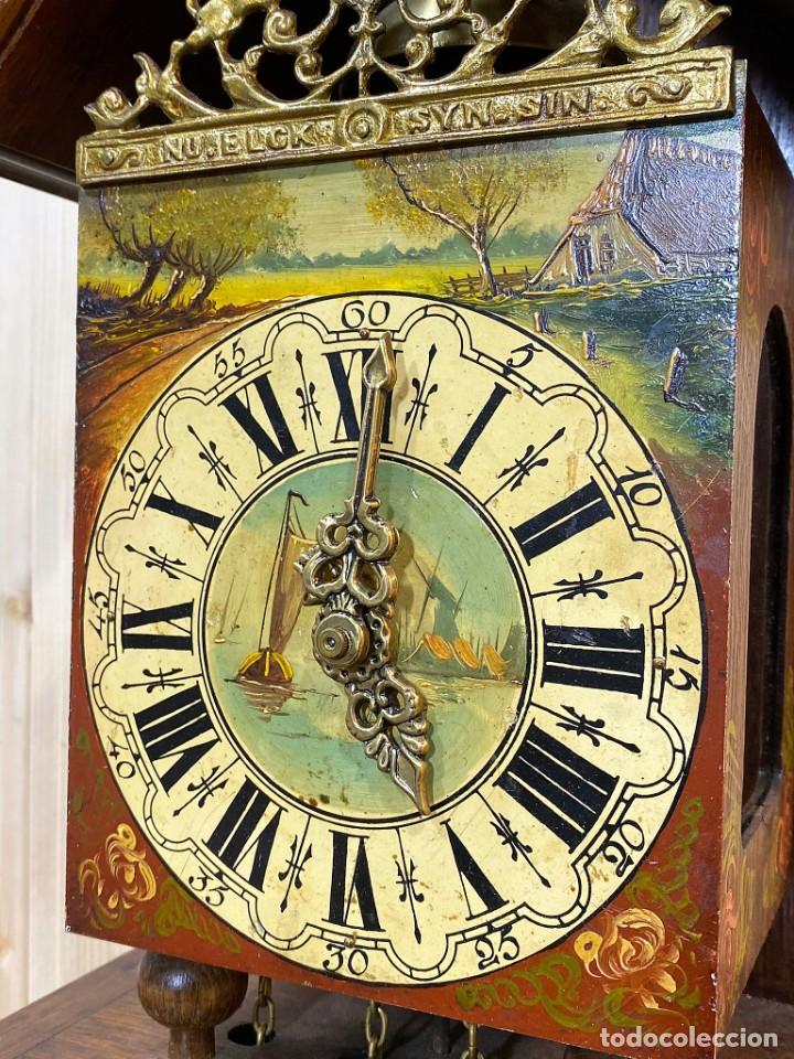 Relojes de pared: RELOJ DE PARED DECORADO A MANO FUNCIONANDO - Foto 3