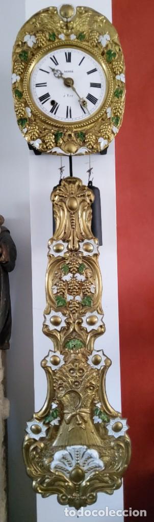 Relojes de pared: RELOJ MOR&Eacute; DE PENDULO REAL, A&Ntilde;O 1880 - Foto 2