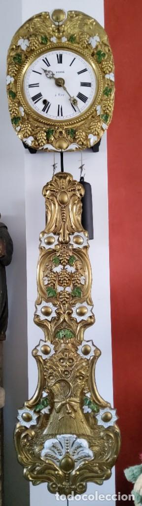 Relojes de pared: RELOJ MOR&Eacute; DE PENDULO REAL, A&Ntilde;O 1880 - Foto 3