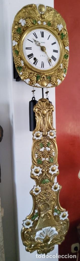 Relojes de pared: RELOJ MOR&Eacute; DE PENDULO REAL, A&Ntilde;O 1880 - Foto 4