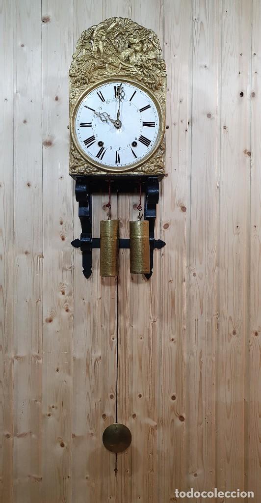 Relojes de pared: RELOJ DE PERED CON SOPORTE DE FORJA - Foto 2