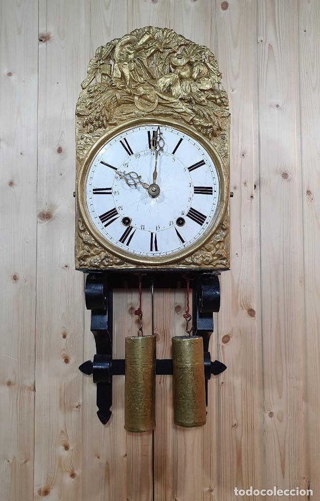 Relojes de pared: RELOJ DE PERED CON SOPORTE DE FORJA - Foto 3