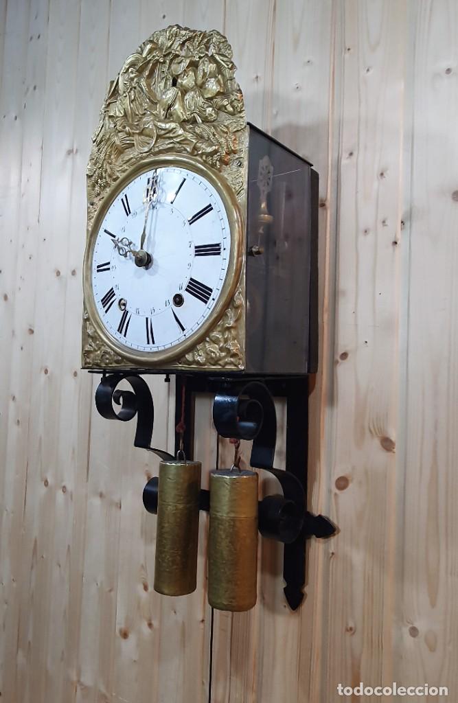 Relojes de pared: RELOJ DE PERED CON SOPORTE DE FORJA - Foto 4