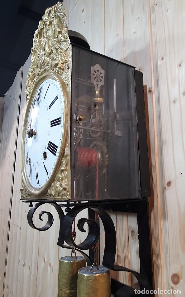 Relojes de pared: RELOJ DE PERED CON SOPORTE DE FORJA - Foto 5