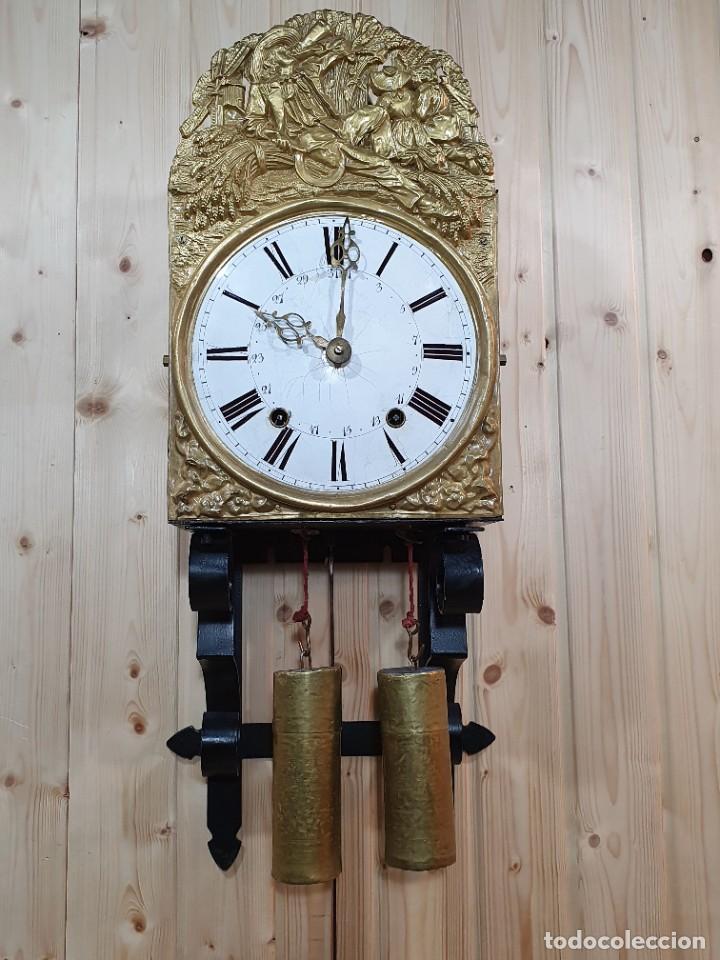 Relojes de pared: RELOJ DE PERED CON SOPORTE DE FORJA - Foto 6
