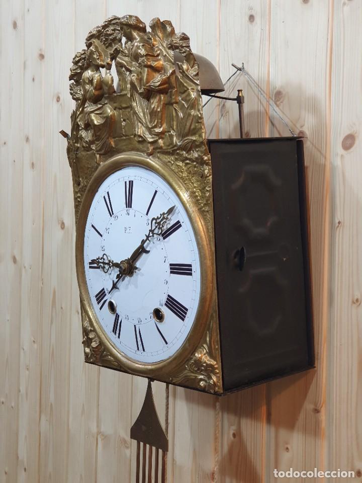reloj pared micro industrial metal lacado verde - Compra venta en  todocoleccion