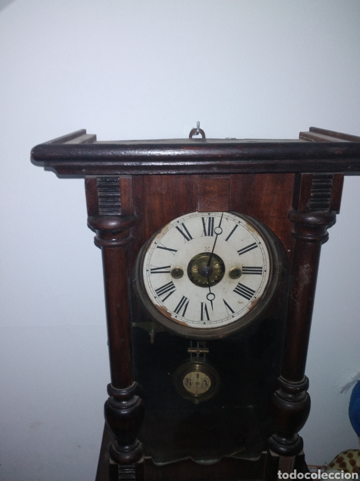 Relojes de pared: Antiguo Reloj dos flechas R#A S.XIX - Foto 5