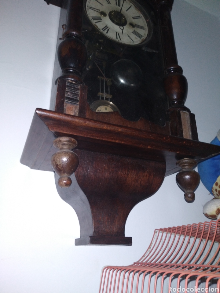 Relojes de pared: Antiguo Reloj dos flechas R#A S.XIX - Foto 6