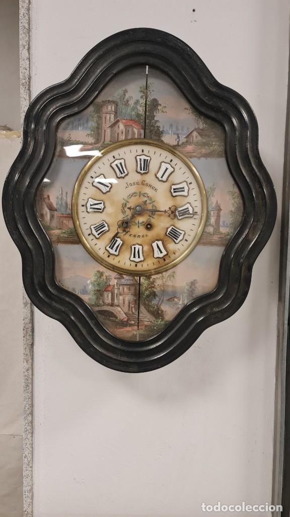 reloj isabelino con incrustaciones de nacar - Compra venta en todocoleccion