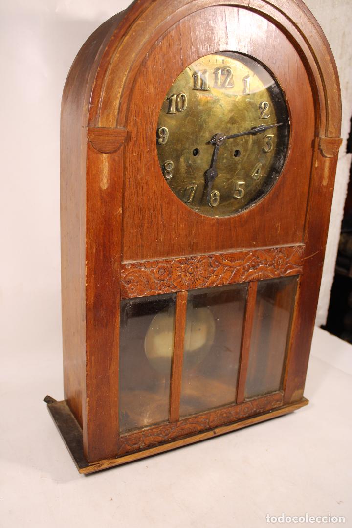 Relojes de pared: reloj de madera antiguo - Foto 2