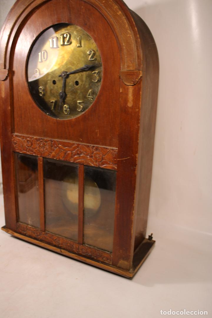 Relojes de pared: reloj de madera antiguo - Foto 3