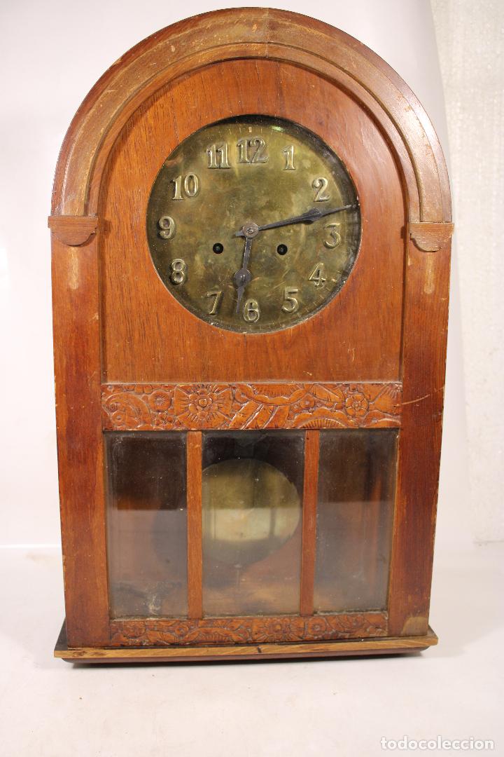 Relojes de pared: reloj de madera antiguo - Foto 1
