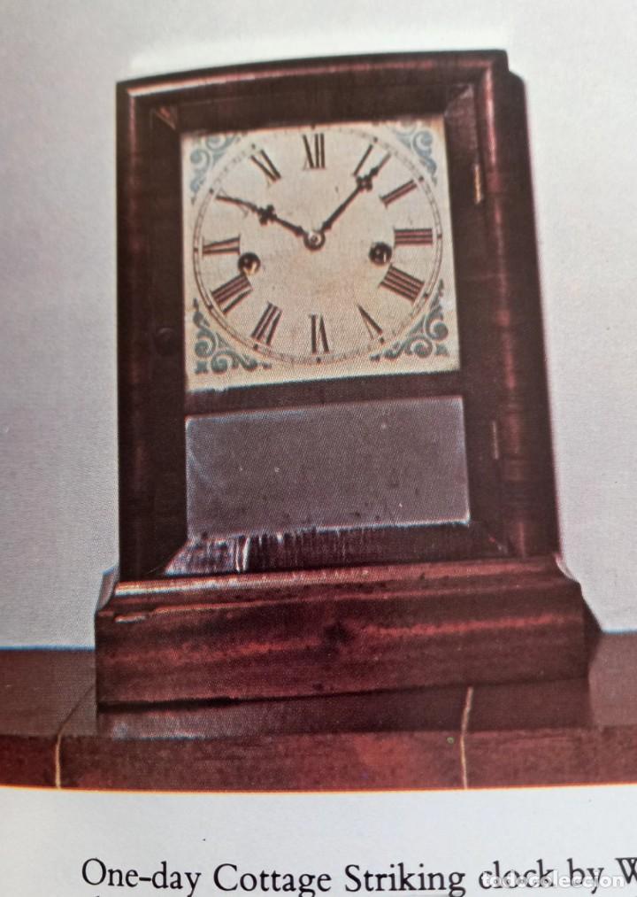 Relojes de pared: ANTIG&Uuml;O COTTAGE CLOCK AMERICANO. FUNCIONA BIEN. - Foto 13
