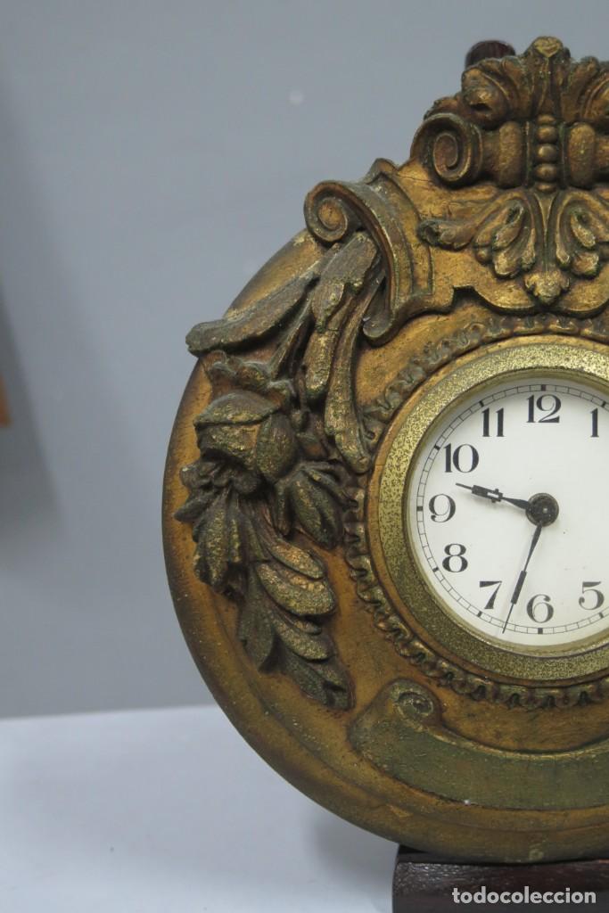 Relojes de pared: RELOJ DE PARED DORADO. HACIA 1920 - Foto 2
