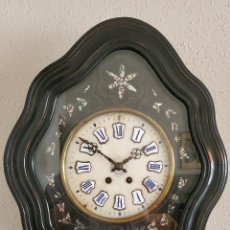 Relojes de pared: RELOJ OJO DE BUEY ISABELINO MÁQUINA PARIS ESFERA ALABASTRO SIGLO XIX FUNCIONANDO.. Lote 342039433