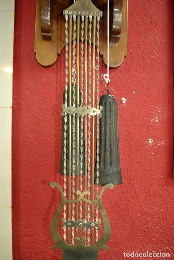 Relojes de pared: RELOJ ANTIGUO DE PARED TIPO MOREZ - Foto 4