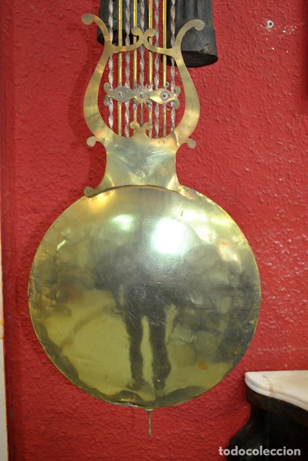 Relojes de pared: RELOJ ANTIGUO DE PARED TIPO MOREZ - Foto 5