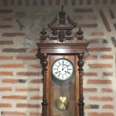 Relojes de pared: ANTIGUO RELOJ DE PARED - SIGLO XIX - XX - FUNCIONANDO. Lote 349057159