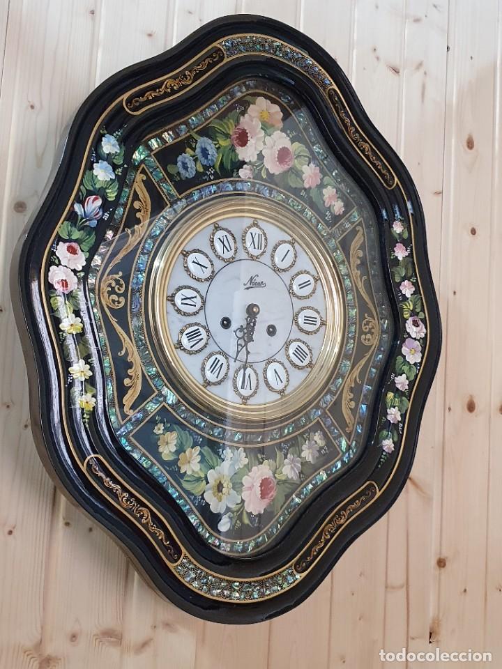 Relojes de pared: RELOJ OJO DE BUEY ISABELINO MARCA NACAR - Foto 5