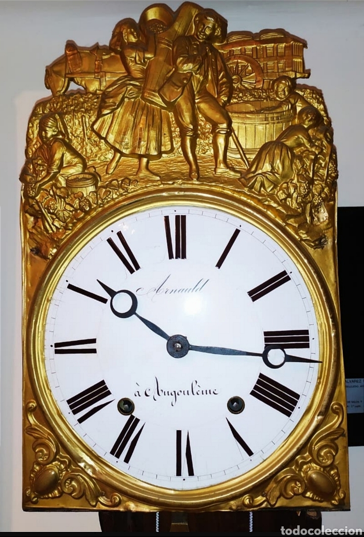 Relojes de pared: Reloj de pared. Comtoise sobre 1880 - Foto 1