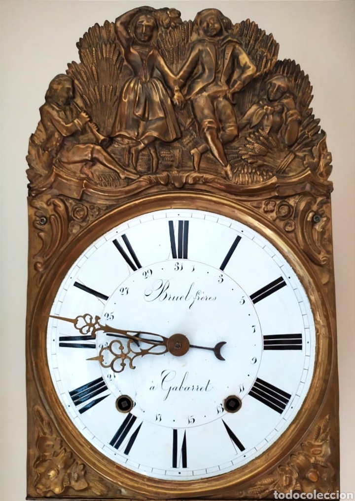 Relojes de pared: Reloj de pared. Comtoise sobre 1880 - Foto 1