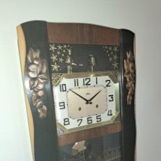 Relógios de parede: RELOJ DE PARED ODO - MADE IN FRANCIA - AUTÓMATA CON SONERIA - CARGA MANUAL - 54 X 40 X 14 CMS.. Lote 362968660