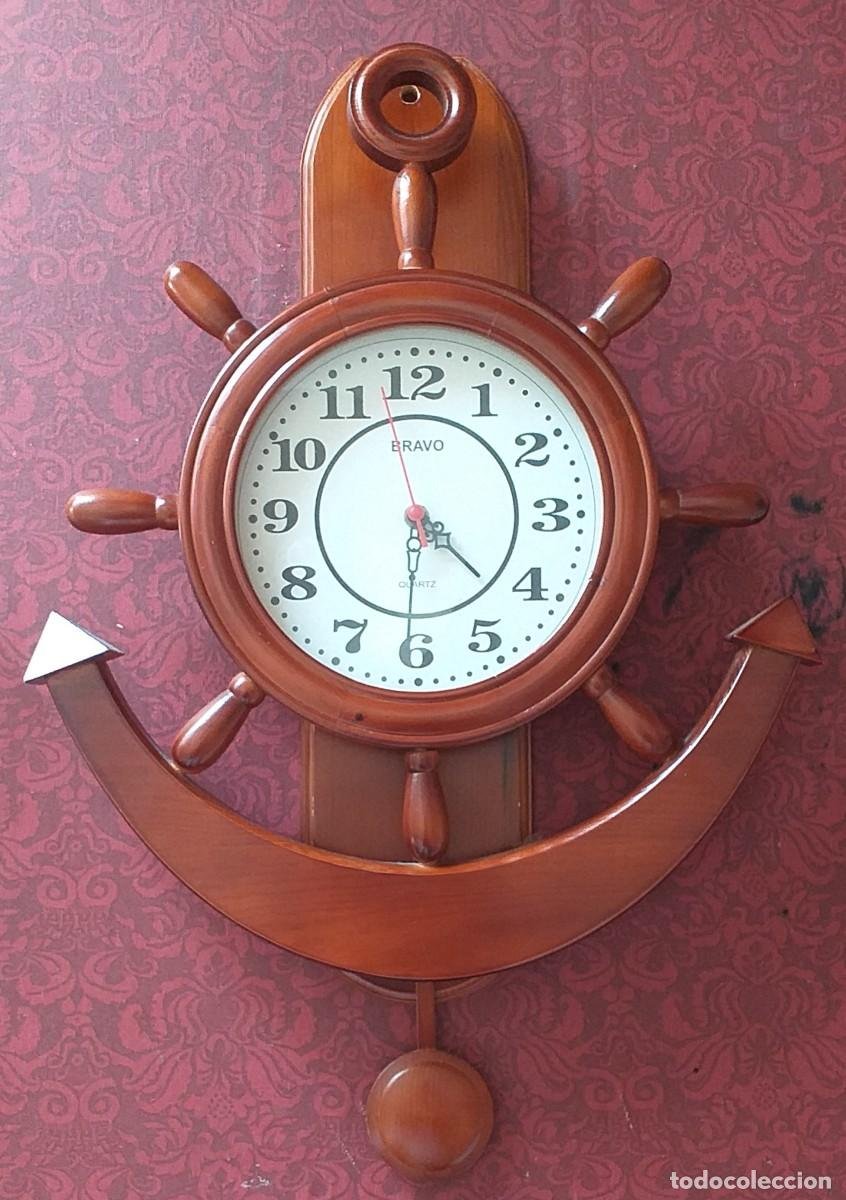 Reloj de pared de madera 55 cm