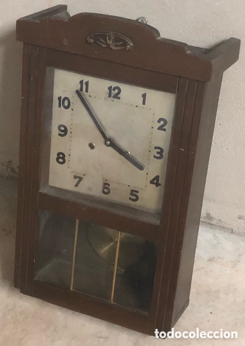 Relojes de pared: ANTIGUO RELOJ DE PENDULO - Foto 3