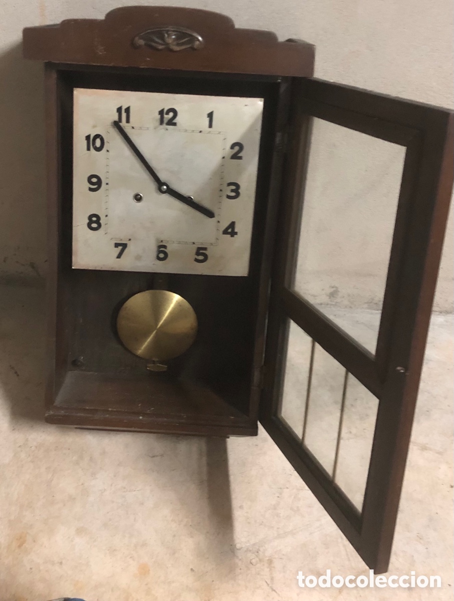 Relojes de pared: ANTIGUO RELOJ DE PENDULO - Foto 4
