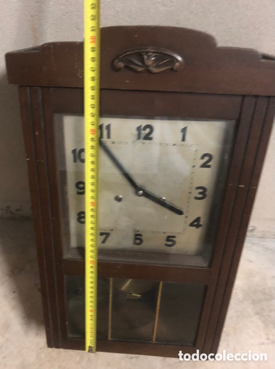Relojes de pared: ANTIGUO RELOJ DE PENDULO - Foto 5