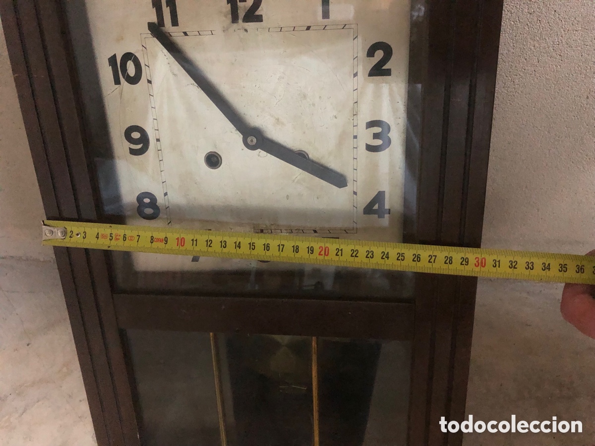 Relojes de pared: ANTIGUO RELOJ DE PENDULO - Foto 6