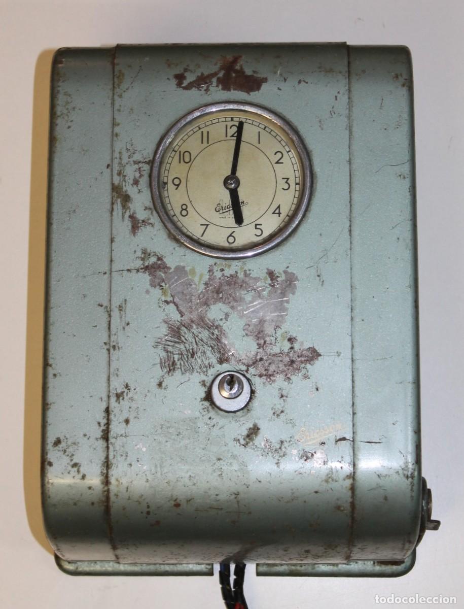antiguo reloj de fabrica para fichar o marcar m - Compra venta en  todocoleccion