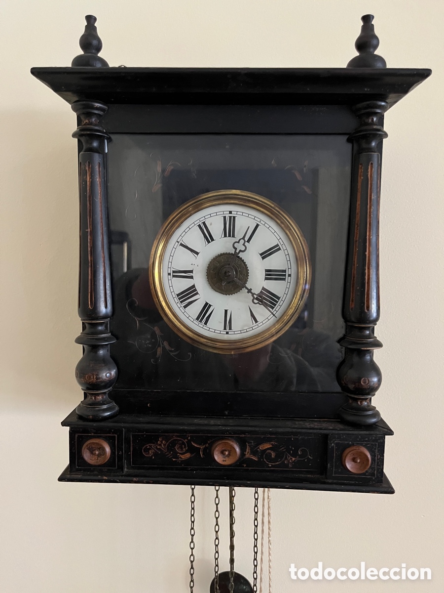 Relojes de pared: Reloj pared antiguo madera - Foto 2