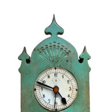 Relojes de pared: RELOJ ANTIGUO EN VERDE MENTA, MARCA ALBA, FUCIONA, COQUETO. Lote 392090109