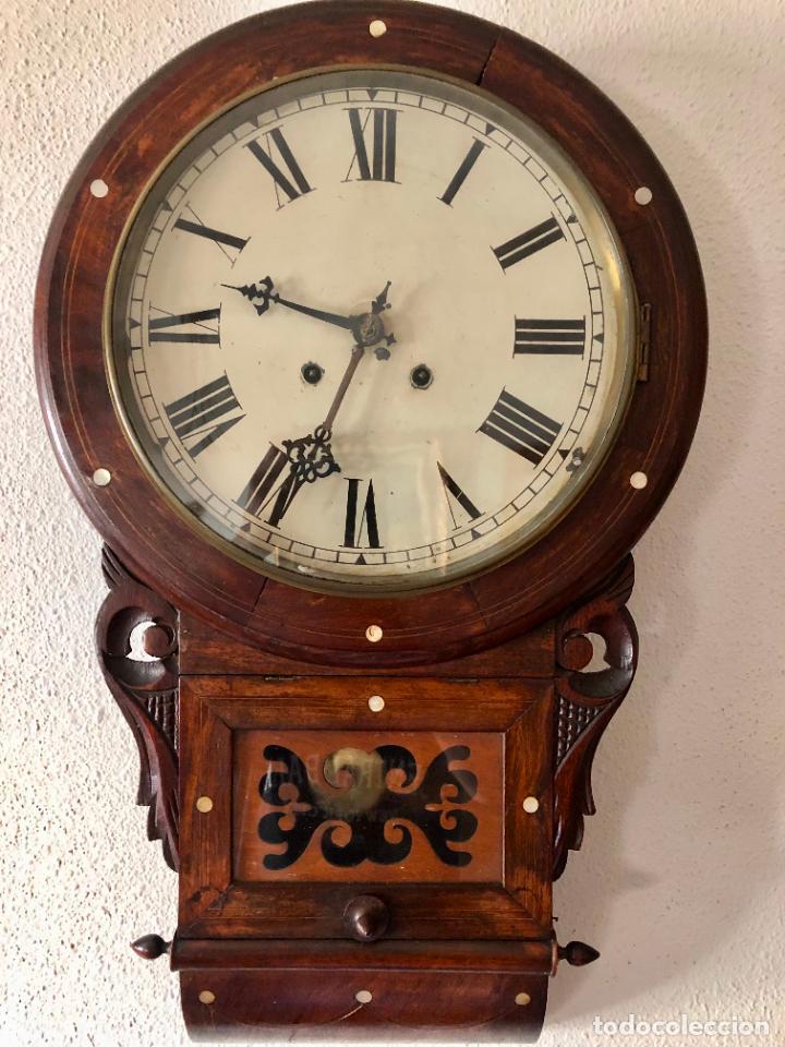 Relojes de pared: RELOJ DE PARED. POSIBLEMENTE AMERICANO - Foto 1