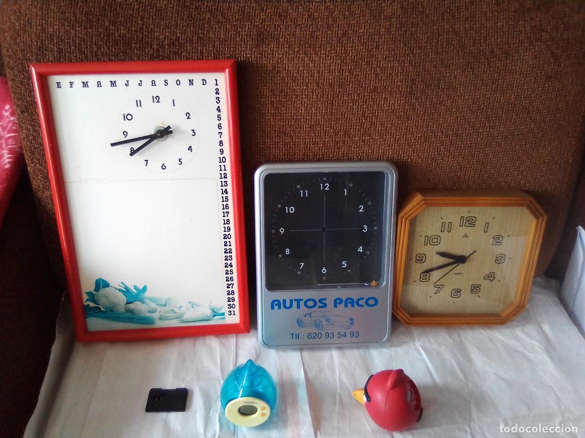 Relojes de pared: Lote 5 relojes sin funcionar - Foto 1