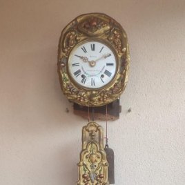 Reloj morez antiguo de campana péndulo real muy detallado inmejorable estado funciona ALTA COLECCIÓN