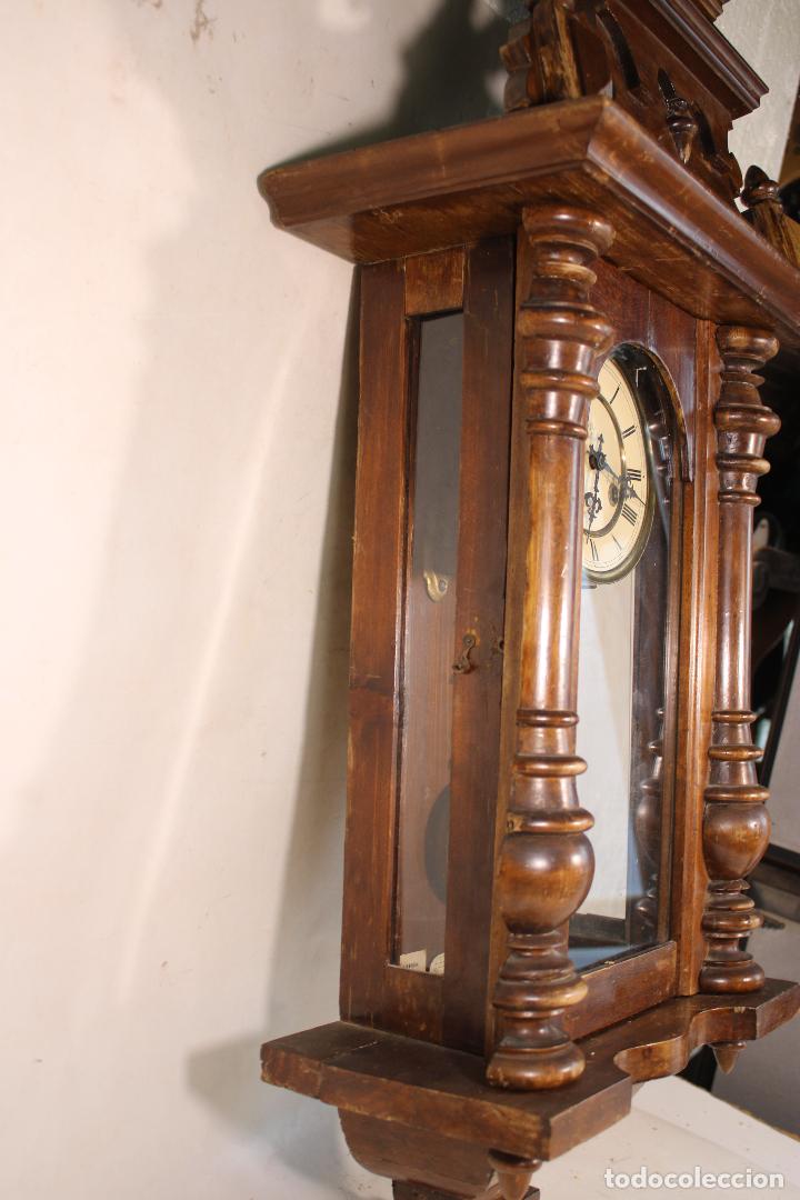 Relojes de pared: antiguo reloj de pared junghans - Foto 4