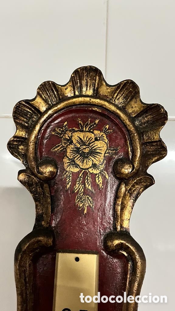 Relojes de pared: Antiguo reloj bar&oacute;metro - Foto 5