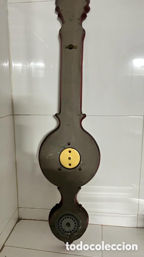 Relojes de pared: Antiguo reloj bar&oacute;metro - Foto 6