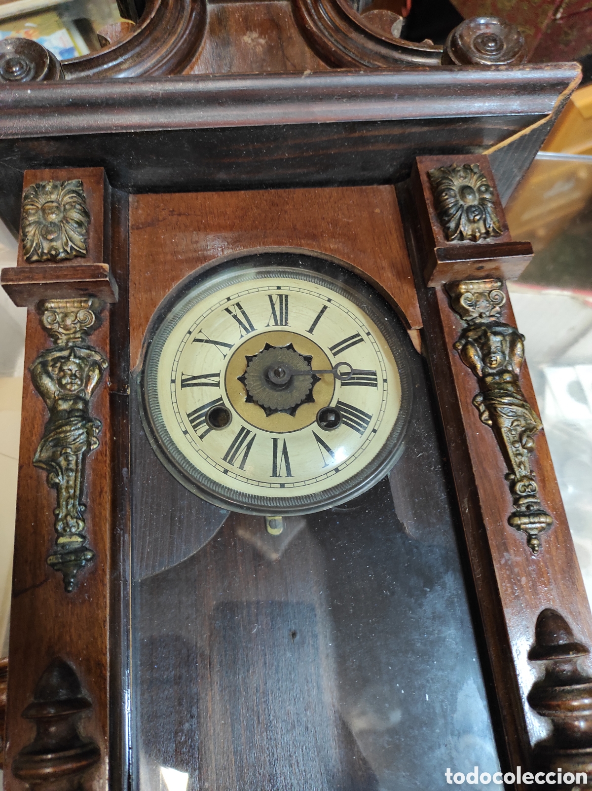 Relojes de pared: Antiguo reloj de pared - Foto 6