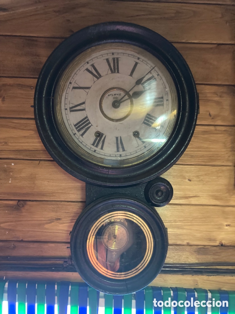 Relojes de pared: Antiguo reloj de pared - Foto 1