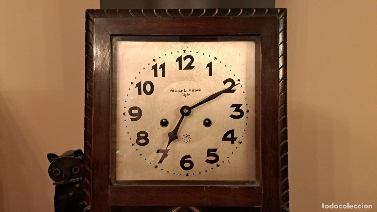 Relojes de pared: Reloj de Pared P&eacute;ndulo Junghans A&ntilde;os 30 NUMERADO Alem&aacute;n - Foto 5