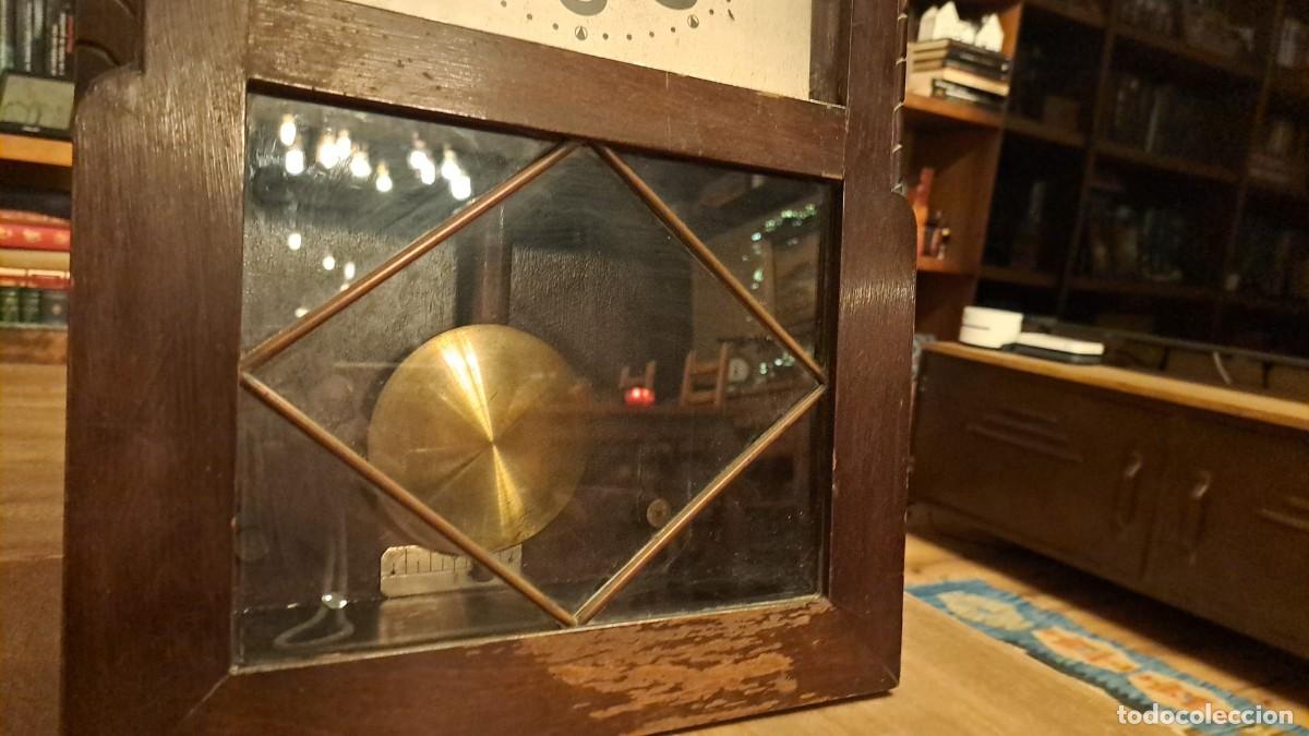 Relojes de pared: Reloj de Pared P&eacute;ndulo Junghans A&ntilde;os 30 NUMERADO Alem&aacute;n - Foto 3