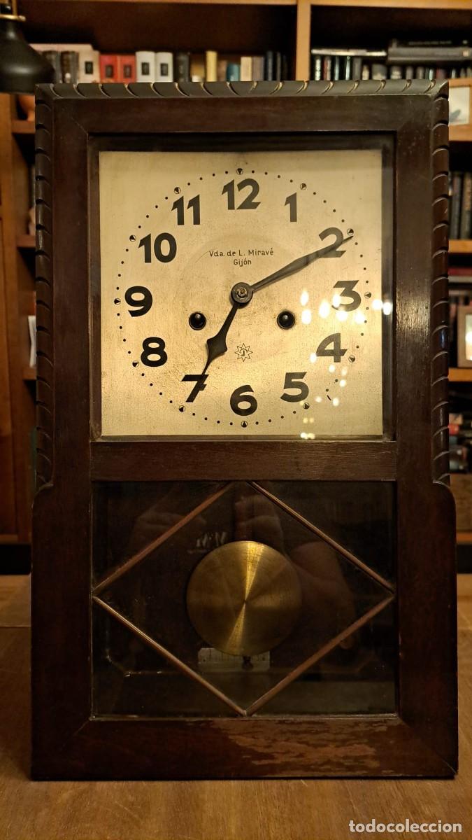 Relojes de pared: Reloj de Pared P&eacute;ndulo Junghans A&ntilde;os 30 NUMERADO Alem&aacute;n - Foto 8